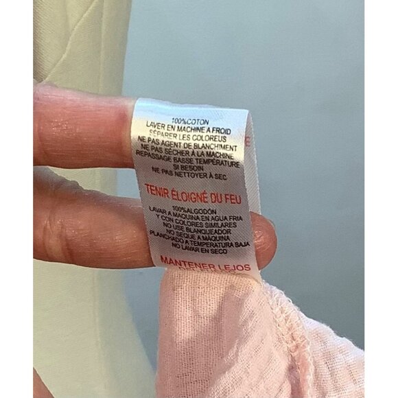 Womens XL Cotton Gauze Button-Down Shirt & Short Loungewear Casual JASON WU - Picture 9 of 13